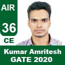 Kumar Amritesh-GATE-2020-Topper-AIR36-CE